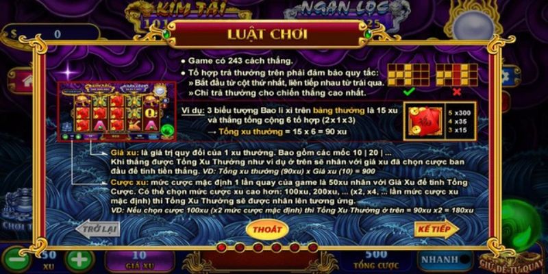 Cách chơi kho tàng ngũ long đơn giản