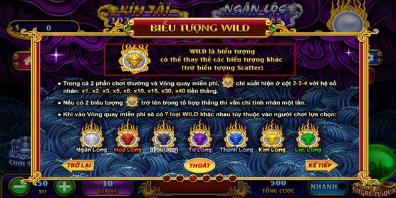 Đa dạng các hệ số thưởng trong game
