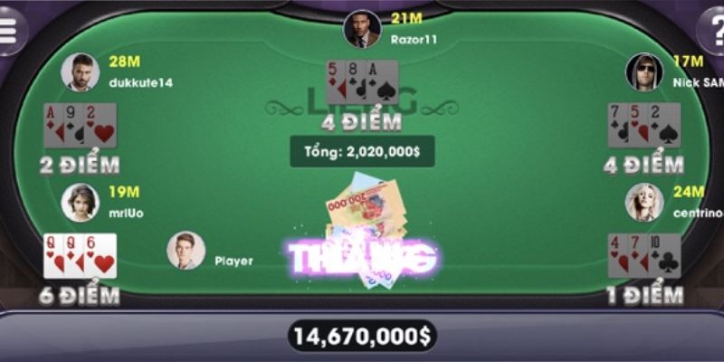 Luật chơi liêng online