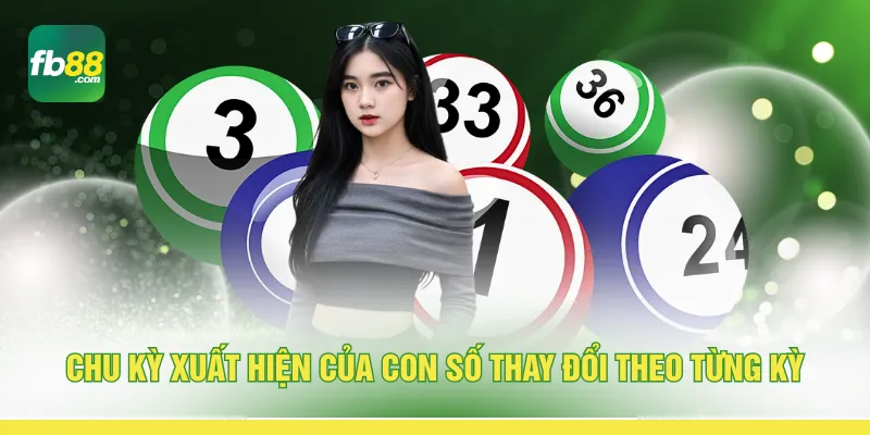 Chu kỳ xuất hiện của con số thay đổi theo từng kỳ