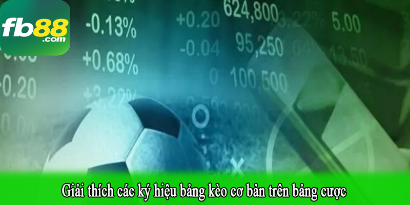 Giải thích các ký hiệu bảng kèo cơ bản trên bảng cược