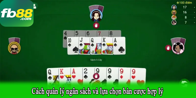 Cách quản lý ngân sách và lựa chọn bàn cược hợp lý